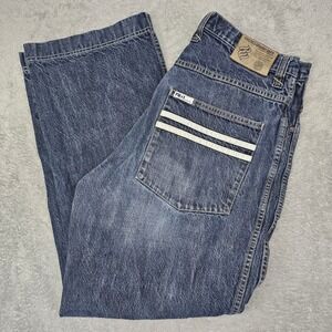 Rocawear Y2K Baggy Jeans Mens 36x34 (Actual 34x32) Vintage 100% Cotton Wide Leg